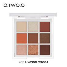 Load image into Gallery viewer, O.TWO.O Eyeshadow Cosmetics 9 Colors Nude Shimmer High Pigmented Shadows Waterproof Eye Shadow Palette Glitter For Eyes Makeup