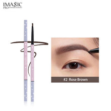 Load image into Gallery viewer, IMAGIC Eyebrow Pencil Waterproof Long-lasting Rotating Automatic Brush Black