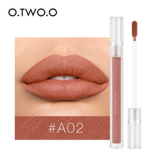 Load image into Gallery viewer, O.TWO.O Nude Lipstick Matte Lips Makeup Waterproof Long Lasting Non Sticky Lip Gloss Lightweight Moisturizing Lip Tint Cosmetics