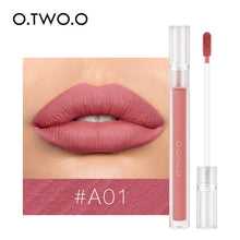 Load image into Gallery viewer, O.TWO.O Nude Lipstick Matte Lips Makeup Waterproof Long Lasting Non Sticky Lip Gloss Lightweight Moisturizing Lip Tint Cosmetics