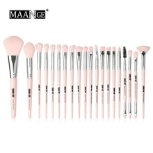 Load image into Gallery viewer, MAANGE Pro 12/20pcs Pink Makeup Brushes Set with Bag