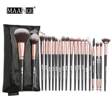 Load image into Gallery viewer, MAANGE Pro 12/20pcs Pink Makeup Brushes Set with Bag