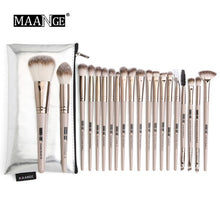 Load image into Gallery viewer, MAANGE Pro 12/20pcs Pink Makeup Brushes Set with Bag