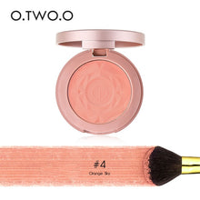 Load image into Gallery viewer, O.TWO.O Face Blusher Powder Rouge Makeup Cheek Blusher Powder Minerals Palettes Blusher Brush Palette Cream Natural Blush