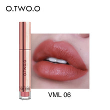 Load image into Gallery viewer, O.TWO.O Liquid Lipstick Matte Lips Makeup Super Waterproof Non Sticky Lip Gloss Dark Brown Lipstick Bulk Woman Birthday Gift