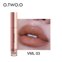 Load image into Gallery viewer, O.TWO.O Liquid Lipstick Matte Lips Makeup Super Waterproof Non Sticky Lip Gloss Dark Brown Lipstick Bulk Woman Birthday Gift