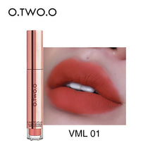 Load image into Gallery viewer, O.TWO.O Liquid Lipstick Matte Lips Makeup Super Waterproof Non Sticky Lip Gloss Dark Brown Lipstick Bulk Woman Birthday Gift