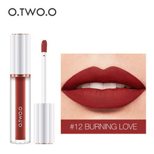 Load image into Gallery viewer, O.TWO.O Matte Liquid Lipstick Cosmetics 12 Colors  Waterproof Nude Tint Lip Gloss Long Lasting Lipgloss Non Sticky Woman Makeup