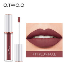 Load image into Gallery viewer, O.TWO.O Matte Liquid Lipstick Cosmetics 12 Colors  Waterproof Nude Tint Lip Gloss Long Lasting Lipgloss Non Sticky Woman Makeup