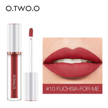 Load image into Gallery viewer, O.TWO.O Matte Liquid Lipstick Cosmetics 12 Colors  Waterproof Nude Tint Lip Gloss Long Lasting Lipgloss Non Sticky Woman Makeup
