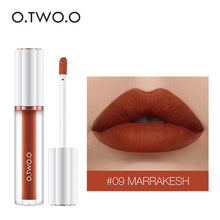 Load image into Gallery viewer, O.TWO.O Matte Liquid Lipstick Cosmetics 12 Colors  Waterproof Nude Tint Lip Gloss Long Lasting Lipgloss Non Sticky Woman Makeup