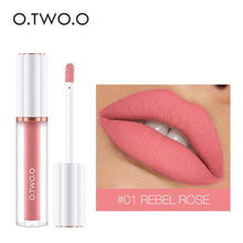 Load image into Gallery viewer, O.TWO.O Matte Liquid Lipstick Cosmetics 12 Colors  Waterproof Nude Tint Lip Gloss Long Lasting Lipgloss Non Sticky Woman Makeup