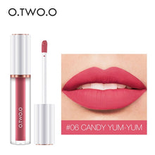 Load image into Gallery viewer, O.TWO.O Matte Liquid Lipstick Cosmetics 12 Colors  Waterproof Nude Tint Lip Gloss Long Lasting Lipgloss Non Sticky Woman Makeup