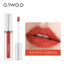 Load image into Gallery viewer, O.TWO.O Matte Liquid Lipstick Cosmetics 12 Colors  Waterproof Nude Tint Lip Gloss Long Lasting Lipgloss Non Sticky Woman Makeup