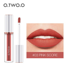 Load image into Gallery viewer, O.TWO.O Matte Liquid Lipstick Cosmetics 12 Colors  Waterproof Nude Tint Lip Gloss Long Lasting Lipgloss Non Sticky Woman Makeup