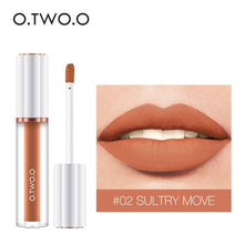 Load image into Gallery viewer, O.TWO.O Matte Liquid Lipstick Cosmetics 12 Colors  Waterproof Nude Tint Lip Gloss Long Lasting Lipgloss Non Sticky Woman Makeup