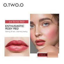 Load image into Gallery viewer, O.TWO.O 2 In 1 Lip Gloss + Liquid Blusher Double Effect Long Lasting Waterproof 4 Colors Soft Silky Smooth Makeup