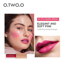Load image into Gallery viewer, O.TWO.O 2 In 1 Lip Gloss + Liquid Blusher Double Effect Long Lasting Waterproof 4 Colors Soft Silky Smooth Makeup
