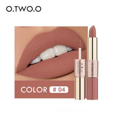 Load image into Gallery viewer, O.TWO.O 2 in 1 Matte liquid Lipstick and Matte Lip gloss Makeup Moisturizing Long Lasting Waterproof Velvet Lipstick 12 Color