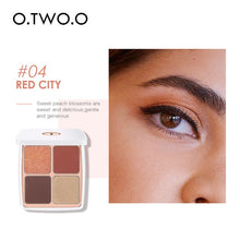Load image into Gallery viewer, O.TWO.O 4 Colors Eyeshadow Glitter Palette High Pigment Waterproof Long Lasting Eyes Makeup Matte Eye Shadow With Mirror