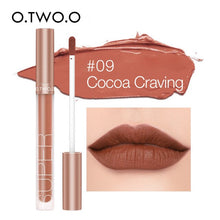 Load image into Gallery viewer, O.TWO.O Matte Velvet Liquid Lipstick Waterproof Rich Color Long Lasting Lips Makeup Lightweight Lip Gloss 12 Color