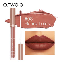 Load image into Gallery viewer, O.TWO.O Matte Velvet Liquid Lipstick Waterproof Rich Color Long Lasting Lips Makeup Lightweight Lip Gloss 12 Color