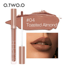Load image into Gallery viewer, O.TWO.O Matte Velvet Liquid Lipstick Waterproof Rich Color Long Lasting Lips Makeup Lightweight Lip Gloss 12 Color