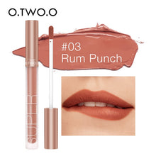 Load image into Gallery viewer, O.TWO.O Matte Velvet Liquid Lipstick Waterproof Rich Color Long Lasting Lips Makeup Lightweight Lip Gloss 12 Color