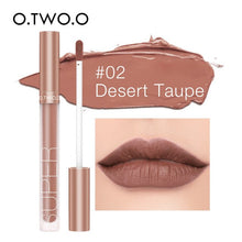 Load image into Gallery viewer, O.TWO.O Matte Velvet Liquid Lipstick Waterproof Rich Color Long Lasting Lips Makeup Lightweight Lip Gloss 12 Color