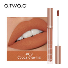 Load image into Gallery viewer, O.TWO.O Liquid Lipstick Matte Lip Gloss Cosmetic Lightweight Lip Glaze Long Lasting Lip Tint  Waterproof 12 Color Lips Makeup