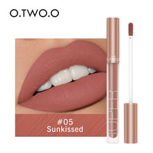 Load image into Gallery viewer, O.TWO.O Liquid Lipstick Matte Lip Gloss Cosmetic Lightweight Lip Glaze Long Lasting Lip Tint  Waterproof 12 Color Lips Makeup