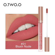 Load image into Gallery viewer, O.TWO.O Liquid Lipstick Matte Lip Gloss Cosmetic Lightweight Lip Glaze Long Lasting Lip Tint  Waterproof 12 Color Lips Makeup