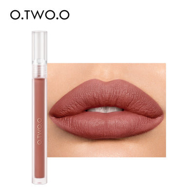 O.TWO.O Nude Lipstick Matte Lips Makeup Waterproof Long Lasting Non Sticky Lip Gloss Lightweight Moisturizing Lip Tint Cosmetics