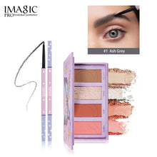 Load image into Gallery viewer, IMAGIC Eyeshadow Glitter Palette Eyebrow Pencil Long Lasting waterproof