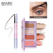 Load image into Gallery viewer, IMAGIC Eyeshadow Glitter Palette Eyebrow Pencil Long Lasting waterproof