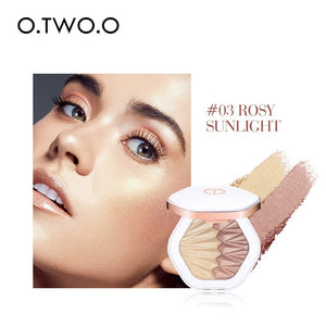 O.TWO.O Highlighter For Face Illuminatior Makeup Professional Highlighters Makeup Palette Waterproof Pressed Powder Cosmetics