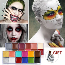 Load image into Gallery viewer, IMAGIC 12 Colors Flash Tattoo Face Body Paint Oil Painting Art use in Halloween