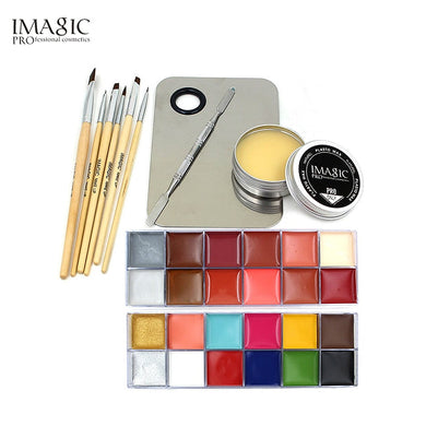 IMAGIC 1 X12 Colors Body Painting+Skin Wax+professional Makeup Set