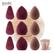 Load image into Gallery viewer, IMAGIC 10 Pack Makeup Mixer Soft Water Sponge Puff