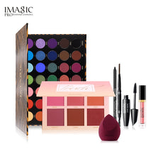Load image into Gallery viewer, IMAGIC 35 color eyeshadow &amp; matte lipstick &amp; blush &amp; mascara &amp; eyeliner with cosmetic bag