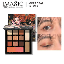 Load image into Gallery viewer, IMAGIC 9-color eyeshadow palette matte pearlescent hybrid disc