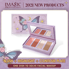 Load image into Gallery viewer, IMAGIC Highlighter Powder Glitter Palette Face Blusher waterproof