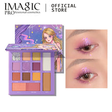 Load image into Gallery viewer, IMAGIC 9-color Mixed mermaid Disc eyeshadow blush Palette