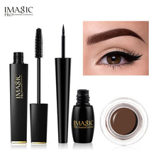 Load image into Gallery viewer, IMAGIC Set Combinatie Wimper Krullend en Lang Mascara Waterdichte Langdurige EyelinerProfessional Eyebrow Gel 6 Colors Eyebrow