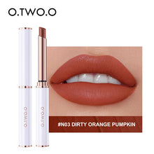 Load image into Gallery viewer, O.TWO.O Thin Tube Lipstick Matte Lightweight Lip Tint Waterproof Lip Balm Moisture Nude Lip Gloss For Pregnant Woman Makeup
