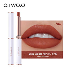 Load image into Gallery viewer, O.TWO.O Thin Tube Lipstick Matte Lightweight Lip Tint Waterproof Lip Balm Moisture Nude Lip Gloss For Pregnant Woman Makeup