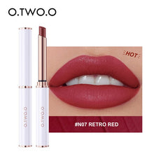 Load image into Gallery viewer, O.TWO.O Thin Tube Lipstick Matte Lightweight Lip Tint Waterproof Lip Balm Moisture Nude Lip Gloss For Pregnant Woman Makeup