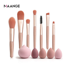 Load image into Gallery viewer, MAANGE Pro 1/7/9/11/12/13Pcs Pink Makeup Brush with mini sponge