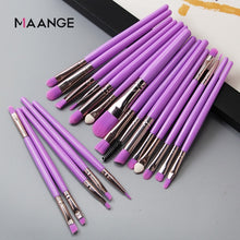 Load image into Gallery viewer, MAANGE Pro 6/15/20 Pcs Makeup Brushes Set purple