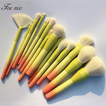 Load image into Gallery viewer, Gradient Color 14pcs Makeup Brushes
